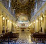 Fototapeta Paryż - The Basilica of Saint Clement. Rome, Italy.