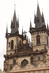 Wall Mural - Architectonic heritage in the downtown of Prague, Czech Republic