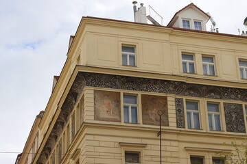 Poster - Building in the downtown of Prague, Czech Republic