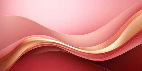 Wall Mural - luxury golden pink line background shades in 3d abstract