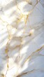 white marble with golden veins, elegant and luxurious background with natural light and soft shadows