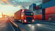business logistic and transportation import export goods.