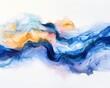 Watercolor Emphasize fluidity and balance in colors and shapes,