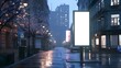 Incredibly Realistic Ad Placement Bus Stop Light Box Mockup