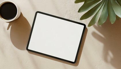 Tablet Mockup for Application Presentation, Web Design or User Interface Design - Template for Representation and Presentation of Design 