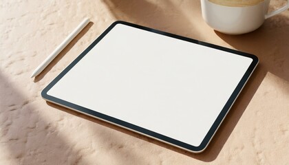 Tablet Mockup for Application Presentation, Web Design or User Interface Design - Template for Representation and Presentation of Design 