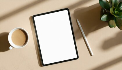 Tablet Mockup for Application Presentation, Web Design or User Interface Design - Template for Representation and Presentation of Design 