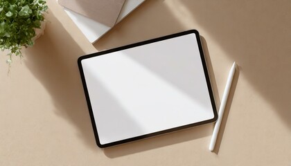Tablet Mockup for Application Presentation, Web Design or User Interface Design - Template for Representation and Presentation of Design 