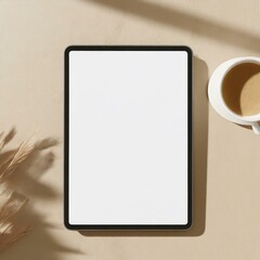 Tablet Mockup for Application Presentation, Web Design or User Interface Design - Template for Representation and Presentation of Design 