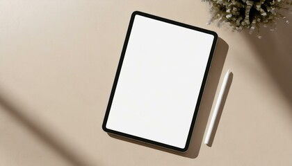 Tablet Mockup for Application Presentation, Web Design or User Interface Design - Template for Representation and Presentation of Design 