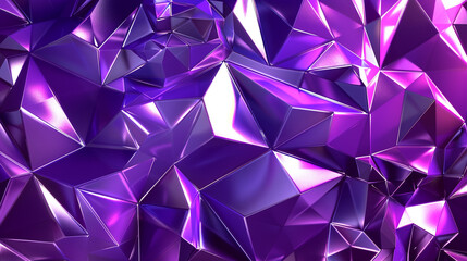 Wall Mural - Royal Purple Geometric Polygon Design