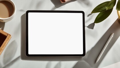 Tablet Mockup for Application Presentation, Web Design or User Interface Design - Template for Representation and Presentation of Design 