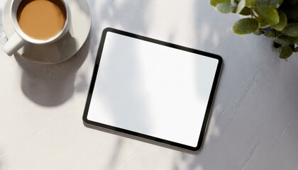 Tablet Mockup for Application Presentation, Web Design or User Interface Design - Template for Representation and Presentation of Design 
