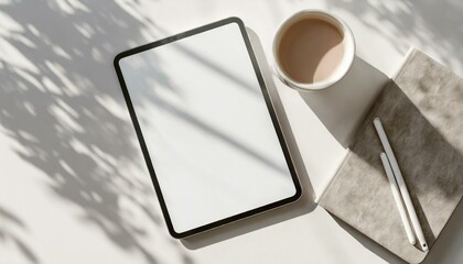 Tablet Mockup for Application Presentation, Web Design or User Interface Design - Template for Representation and Presentation of Design 