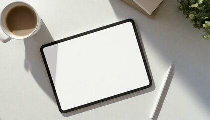 Tablet Mockup for Application Presentation, Web Design or User Interface Design - Template for Representation and Presentation of Design 