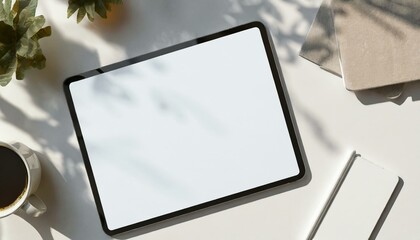 Tablet Mockup for Application Presentation, Web Design or User Interface Design - Template for Representation and Presentation of Design 