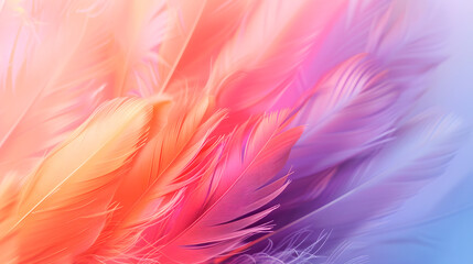 Wall Mural - Beautiful abstract  pale feathers  background.