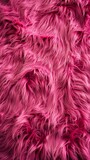 Fototapeta Uliczki - Hot pink fur, textured background