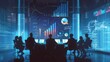 © Plaifah - A boardroom scene with executives reviewing business strategies while surrounded by strategic graphs.