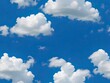Endless photo of blue sky and white clouds (Tile)