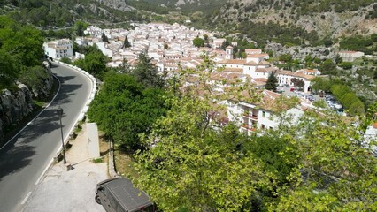 Wall Mural - Aerial view of Grazalema, Andalusia. Southern Spain