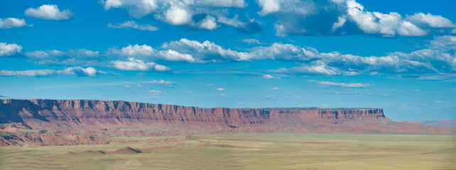 Wall Mural - Panoramic aerial view of amazing Canyon under the sun