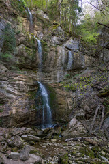 Sticker - Gschwender waterfall near Immenstadt Buhl am Alpsee in the Allgau Alps