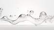 Minimalistic flow Liquid bubble, white plain background