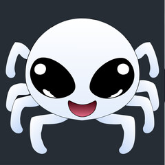 spider white background 