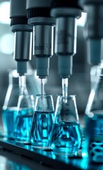Fototapete - Generative AI : lab tech jobs in gurgaon, in the style of selective focus