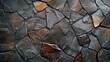 Stone Surface Texture on Dark Wall Background with Bronze Cracks
