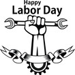 Happy Labor Day Banner. Celebration of Labor Day