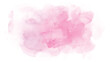 Pink red watercolor stains isolated on white background.