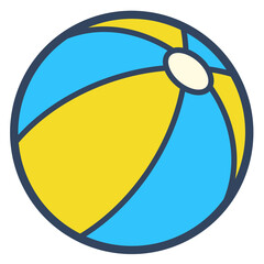 Wall Mural - beach ball icon