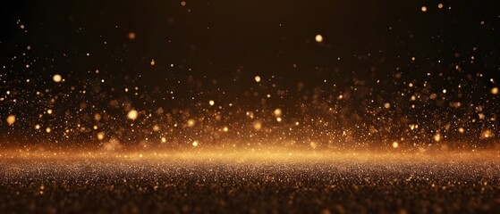 Golden particles background image
