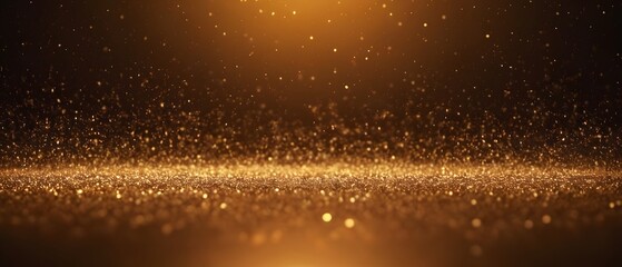 Golden particles background image