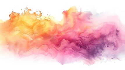 Wall Mural - Abstract watercolor background. Colorful brushstrokes. Modern art.