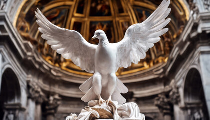 Peter's Saint Bernini Rome Dove Throne Basilica Spirit Holy