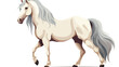 Orlov trotter horse breeding flat vector illustrati