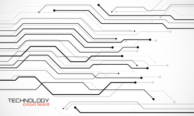 Abstract background with circuit board, technology design. High tech connection system