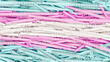 Baby pink blue white transgender syringes testosterone estrogen health care dangerous drugs safeguarding 3d illustration render digital rendering	