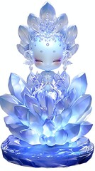 Wall Mural - Cute ice queen character