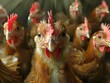 Vivid Chicken Cluster: A Dynamic Composition