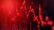 © Pungu x - Closeup view of a sharply declining red stock chart, highlighting the dramatic fall in values, against a dark background,