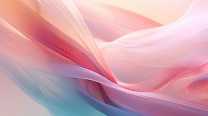 Wall Mural - Abstract wavy motion in ethereal shades of aurora