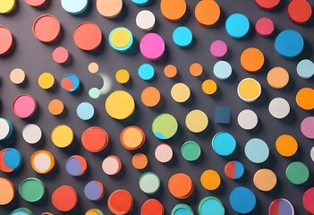 Poster - dots background