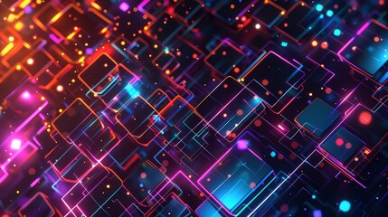 Wall Mural - abstract background with lights and bright decoration
