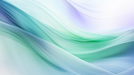 Wall Mural - Abstract wavy motion in ethereal shades of aurora