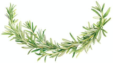  Round natural backdrop or wreath made of rosemary h