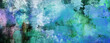 texturen malerei abstrakt farben formen striche hintergrund blau cyan banner wandbild